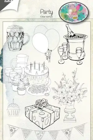 Speciale Aanbieding Clear Stamps – Joy! Crafts – Party – 6410/0480