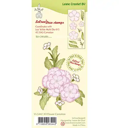 Superprijs Clear Stamps – Leane Creatief – Flower Carnation – 55.5442