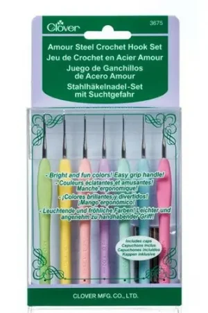 Voordeelprijs Clover Amour Haaknaaldenset