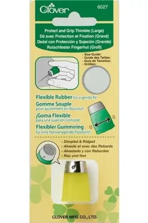 Speciale Aanbieding Clover Vingerhoed rubber met metaal groot